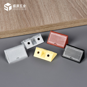 Shengyuan Plastic Corner Brackets With Covers 90 Degree For Cabinet Wardrobe Shelf Connectors - Product Image 3
