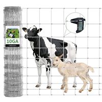 Clôture de ferme en treillis métallique galvanisé à chaud, enclos carré métallique pour bétail et chèvres