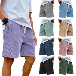 Новые мужские вельветовые шорты в европейском и американском стиле, летние повседневные шорты - Product Image 1