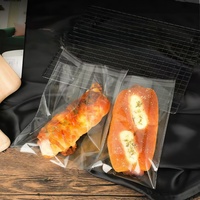 Sacs autocollants imprimés sur mesure, petits sacs transparents pour pain fait maison, sacs réutilisables pour biscuits et bonbons, emballage en plastique