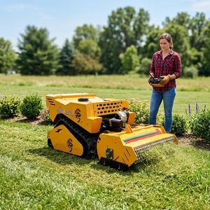 Free Shipping 24V 1500W <b>Remote</b> Control Crawler Lawn <b>Mower</b> for Small Garden - Product Image 3