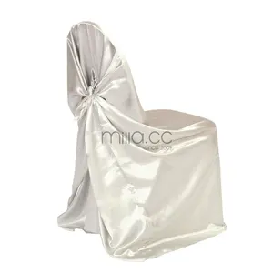 Wholesale Top Quality Self-tie Satin Chair Cover