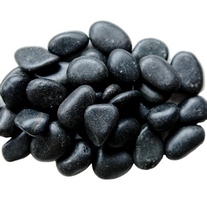 Pavimentazione <span class=keywords><strong>giardino</strong></span> A grado normale lucido ciottoli neri ben selezionati <span class=keywords><strong>giardino</strong></span> fiume ciottoli roccia - Product Image 1
