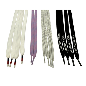 Văn Bản tùy chỉnh in bông phẳng Polyester dây giày thiết kế dây giày với phông chữ hoán đổi - Product Image 5