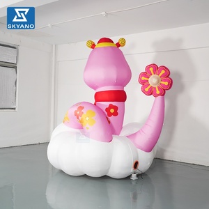 Modello Gonfiabile Personalizzato di Piccolo Serpente su Nuvola per Decorazione Pubblicitaria di Luoghi Panoramici e Festival all'Aperto - Product Image 3