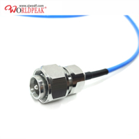 Câble de raccordement Mini Din 4.3-10 Fiche mâle vers 43/10 Fiche mâle Semiflex Semi Flexible Bleu RG141 RG402 .141 Extension RF Pigtail