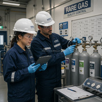 Fabricant chinois de gaz xénon 5N Xe pour la lithographie semi-conductrice et l'éclairage HID, fournisseur professionnel de bouteilles de gaz