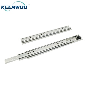 맞춤형 53 mm 너비 500 mm 헤비 듀티 서랍 슬라이드, 산업용 캐비닛용 110 kg 하중 전체 연장 텔레스코픽 채널 - Product Image 2