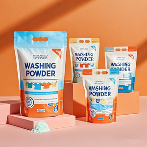 Kustom dicetak plastik mudah terurai 100g 1Kg 2kg tas kemasan bubuk deterjen cucian kantong bubuk cuci - Product Image 3