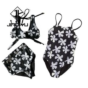 Traje de Baño de Alta Calidad de Fábrica, Estampado Bohemio, Ajustable, Bikini de Niña de Nailon Reciclado Personalizado - Product Image 2