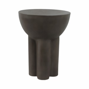 Tavolino Scultoreo in Cemento per Soggiorno o Camera da Letto, Comodino Decorativo per Piccoli Spazi, Casa e Patio - Product Image 3