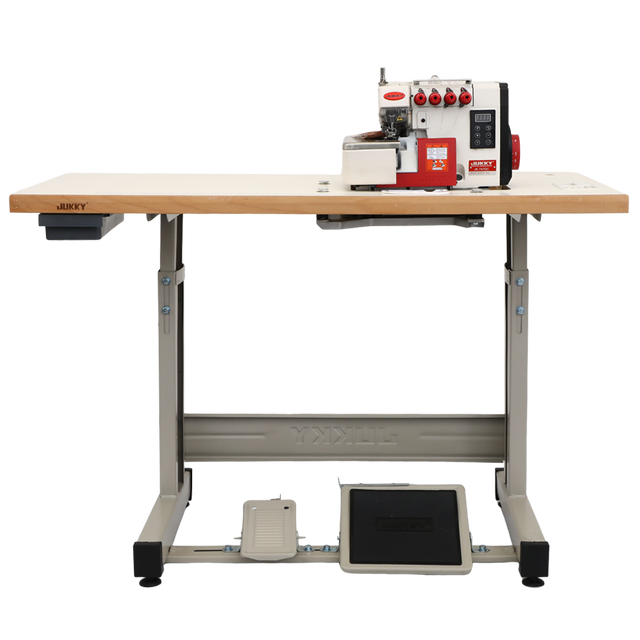 JUKKY JK747DC High-Speed Direct-Drive Overlock Sewing Machine Manual Flat-Bed High Quality Industrial Use New Household