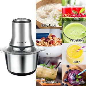 Factory Prices 3L Stainless Steel Electric Meat Grinder Automatic Mincing Machine High-quality Grinder Food Processor