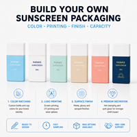 Contenant cosmétique de voyage en PP, vide, carré, de luxe, 30g 50g, personnalisable avec logo, pour soins de la peau, crème solaire, lotion, en plastique PP, à presser, vente en gros