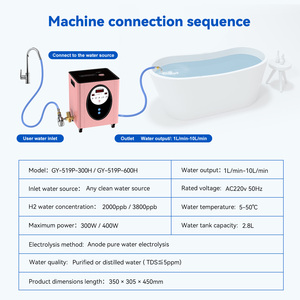 Generador de <span class=keywords><strong>Agua</strong></span> Hidrogenada <span class=keywords><strong>para</strong></span> Toda la Casa Suyzeko, Dispositivos de Longevidad, <span class=keywords><strong>Agua</strong></span> Alcalina H2, Máquina de Baño de Hidrógeno de 3800ppb <span class=keywords><strong>para</strong></span> Uso en Spa Doméstico - Product Image 6