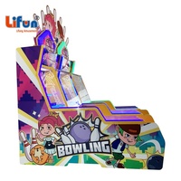 Lifun Bowling Big Dunk Twins, jeu d'arcade pour 2 joueurs, machine à monnayeur avec distribution de tickets, pour centres de jeux et aires de jeux intérieures, en métal