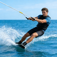 IDAOVLAI Dyneema 75ft Tali Tarik Wakeboard Tanpa Peregangan PP dengan Logo yang Dapat Disesuaikan Buatan China untuk Danau & Sungai Unisex