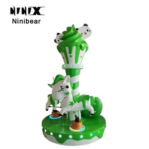 Carrusel Pequeño de 3 Asientos para Parque de Atracciones, Consola de Juego de Carrusel en Venta - Product Image 3