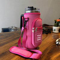 Pochette isotherme haute performance en néoprène pour gobelet de 40 oz, idéale pour les kits de randonnée et de camping professionnels