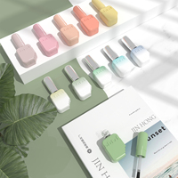 Bouteille d'huile cosmétique de luxe de 10ml logo personnalisé couleur de peinture Gel Uv vide bouteille en verre de vernis à ongles avec brosse