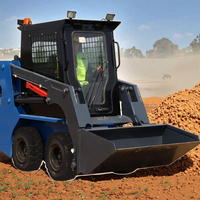 Mini-chargeuse sur chenilles de 4 tonnes à haute efficacité pour les travaux de construction, l'aménagement paysager et la manutention de matériaux