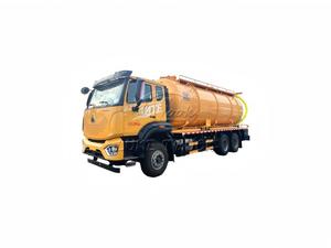 Camión cisterna HOWO 6x4 MAN 350HP, tanque de aguas residuales de 24000L, varias bombas de vacío disponibles, suministro directo de fábrica, exportación global - Product Image 1