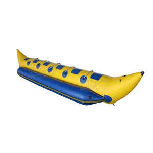 Barco inflável portátil de pvc da banana pontoons 3 câmara para venda