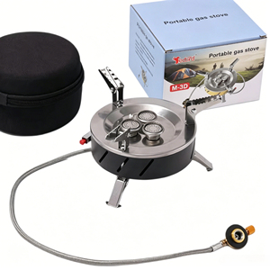 Réchaud à gaz portable pliable en cuivre 6800W, grande puissance, pour camping extérieur, brûleur manuel/électronique coupe-vent, <span class=keywords><strong>propane</strong></span> - Product Image 6