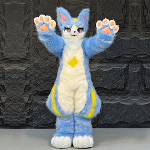 Super Qualité Personnalisable Professionnel Fursuit Costumes Adulte Digitigrade En Peluche Chat EVA Mascotte Costume Enfant Furry Anime Costume - Product Image 5