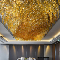 Nouveau produit, lustre LED de luxe décoratif pour salle de banquet, centre commercial, hall d'hôtel