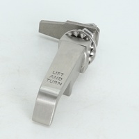 Loquet de compression à levier en L SS304, verrou à quart de tour à axe fileté réglable pour coffrets marins et industriels