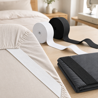 Bande élastique noire et blanche de 4 cm, 10 m, lot de 2, haute élasticité, pour la couture de ceintures de vêtements