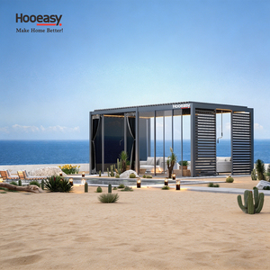 <span class=keywords><strong>Pergola</strong></span> bioclimatique Hooeasy moderne pour fêtes en plein air avec murs latéraux, volets, portes coulissantes en verre, rideaux, moustiquaire et <span class=keywords><strong>toit</strong></span> à lames - Product Image 4