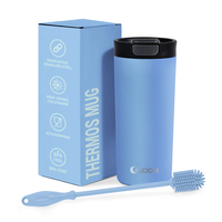 Mug de voyage isotherme en acier inoxydable de 500 ml avec boîte, sans BPA, écologique, isolation thermique de 6 à 12 heures