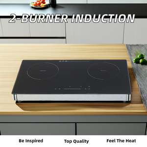 Estufa de inducción eléctrica doble, carcasa de acero inoxidable con Control táctil de <span class=keywords><strong>2</strong></span> quemadores, ahorro de energía, estufa de cocina para Hotel doméstico - Product Image 3
