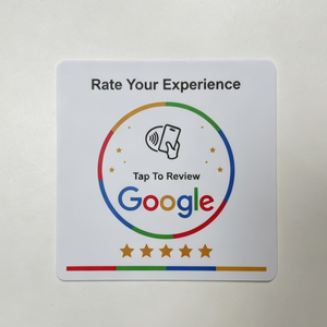 Etiqueta NFC de Google para valorar tu experiencia, toca para reseñar, tarjeta redonda impermeable de 13.56 MHz NFC213 215 216 - Product Image 2