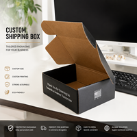 Boîtes d'expédition personnalisées en gros pour avions, boîtes postales, emballages en carton à fermeture éclair, en emballage plat, vente directe usine, meilleur prix