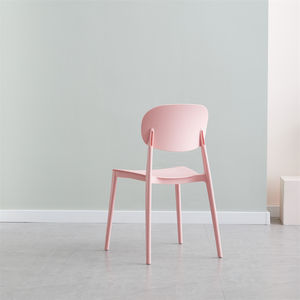 Chaises de salle à manger empilables sans accoudoirs en plastique PP, design simple et luxueux, vente en gros - Product Image 4