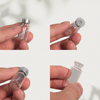 Ampoule en verre borosilicate ambré transparent, capacité 2ml-30ml, vente en gros, OEM, haute qualité, pour cosmétiques, gouttes pour les yeux, stockage de réactifs
