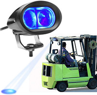 Vente en gros : Feu de travail LED bleu de sécurité 4 pouces 20W 9-60V, Feux d'avertissement LED pour chariot élévateur, Feu de travail LED pour camion, Couleur bleue