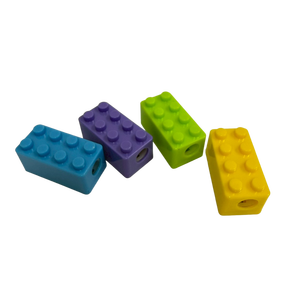 Juego de papelería de calidad premium, sacapuntas de diseño de bloque de material ABS, 4x2x2cm, un orificio, gran venta. - Product Image 5