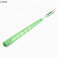 Plumeau coloré à long manche - Poils en microfibre doux pour le nettoyage domestique, brosse à poussière multicolore pour meubles et stores