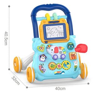Baby Walker Sit-to-Stand Learning Multifunction <b>Music</b> Foldable Plastic Frame Kids Standing <b>Toy</b> - Product Image 2