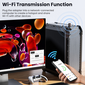 Toocki Chất lượng cao không dây USB Wi-Fi Adapter Wi-Fi 6 dual-band (2.4G/5G) 900Mbps tốc độ trình điều khiển miễn phí cho nhà đa thiết bị sử dụng - Product Image 6