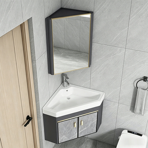 Nouvelle conception <span class=keywords><strong>de</strong></span> <span class=keywords><strong>meuble</strong></span>-lavabo mural triangulaire durable <span class=keywords><strong>et</strong></span> peu encombrant au design simple pour la maison - Product Image 5