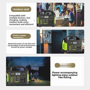 Portable 300W Outdoor Power Supply 220V Lithium Iron Phosphate <b>Solar</b> Energy Generation <b>Mobile</b> Stall With MPPT Controller Eg009 P - Product Image 5
