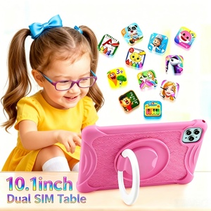 Nouvelle tablette éducative Android 15 de 10,1 pouces avec écran capacitif, Wi-Fi 5G, résistance aux chutes pour enfants, étuis rose et bleu - Product Image 5