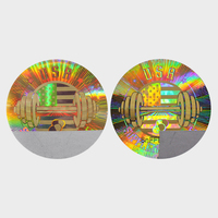 Haute qualité sécurité hologramme gratter étiquette autocollant