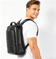 Sac à dos de travail pour homme en cuir véritable pleine fleur, personnalisable sur mesure, fabrication directe usine, OEM, marque privée