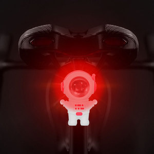 <b>Bicycle</b> Rear <b>Light</b> Astronaut Design LED Flash Rechargeable Waterproof Cycling Night Riding <b>Light</b> - Product Image 1